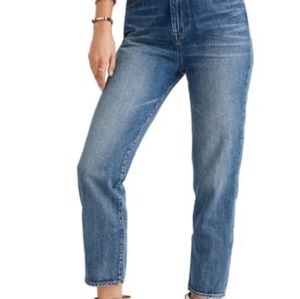NWT Madewell Mom Jean Downey Wash 28 petite